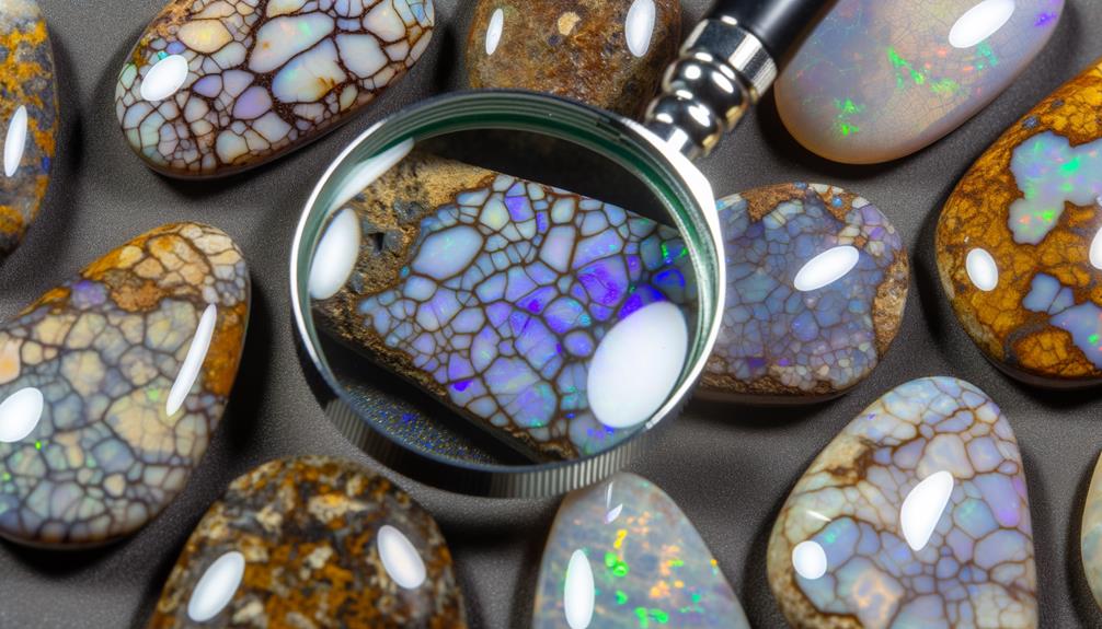 appreciating intricate boulder opal