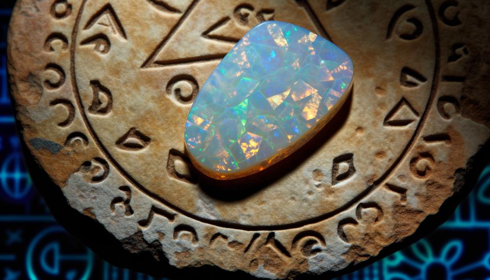 beautiful boulder matrix opal