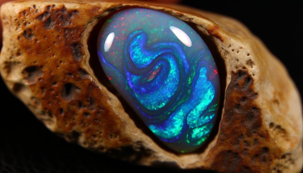 boulder opal unique gemstone beauty