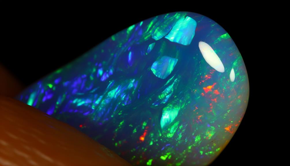 bright opal in sunlight