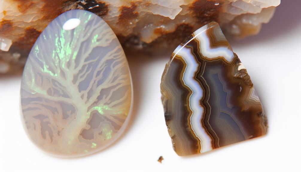 comparing dendritic opal varieties