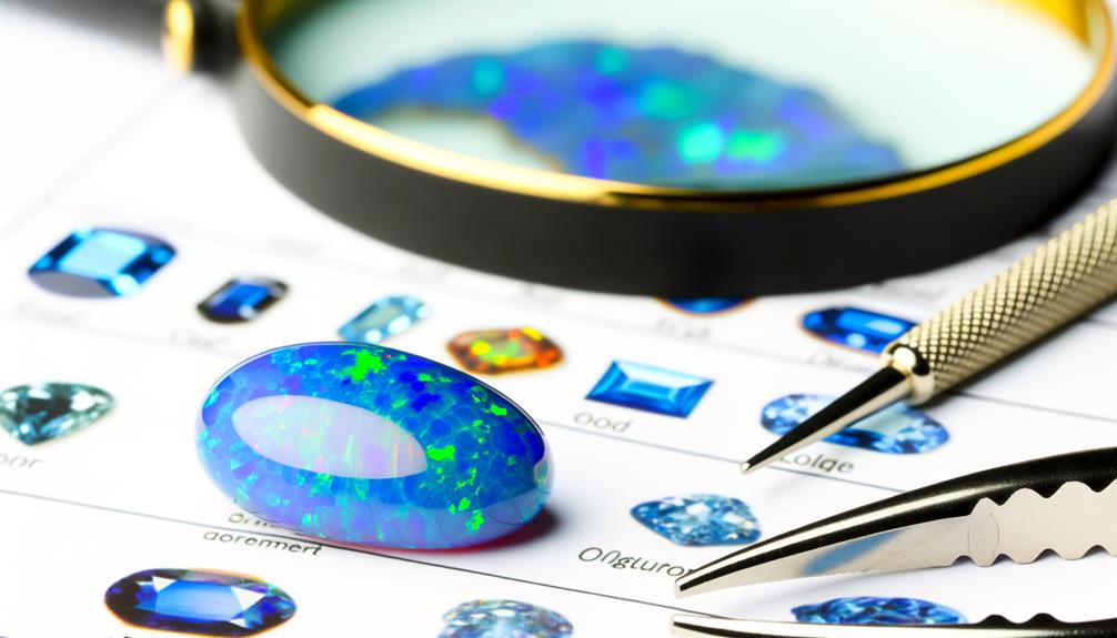 determining authentic blue opals