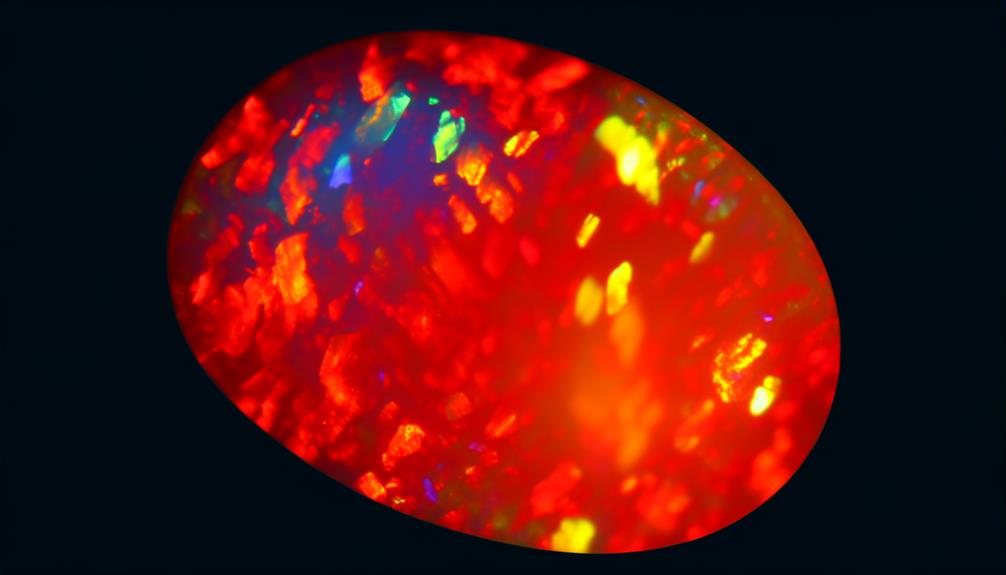 fire opals shine brightly