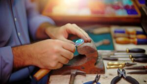 handling boulder opal jewelry