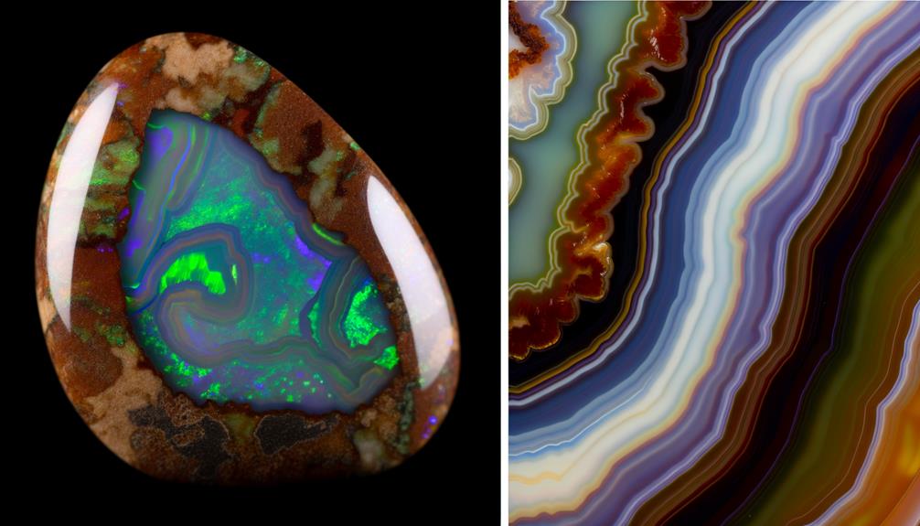 opal and agate differences