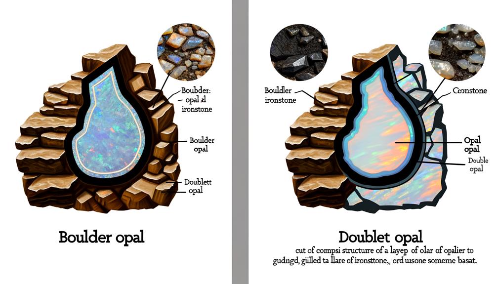 opal formation in boulders