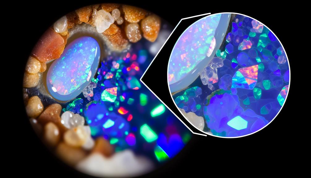 opals and their iridescence