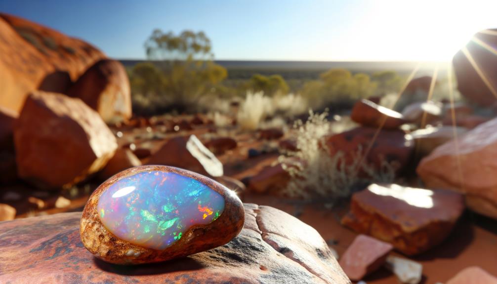 opulent boulder opal elegance