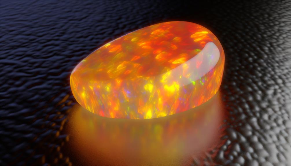 shimmering glass like gemstone