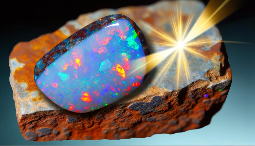 unique boulder matrix opal